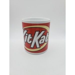 Kit-Kat Coffee Tea Mug 11oz by Galerie Hershey Candy Company Red On White Cute